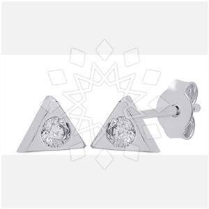 925 Sterling Silver Geometric Stud Earrings