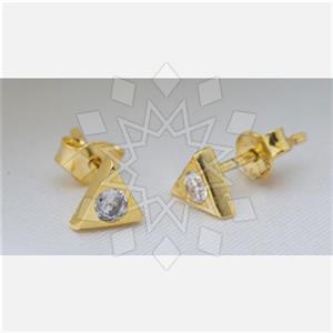 925 Sterling Silver Geometric Stud Earrings