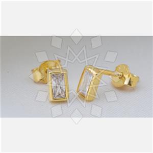 925 Sterling Silver Geometric Stud Earrings