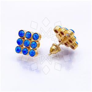 925 Sterling Silver Geometric Stud Earrings
