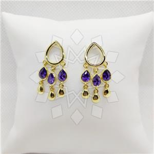 925 Sterling Silver Geometric Tassel Earring