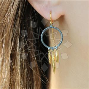 925 Sterling Silver Geometric Unique Earrings