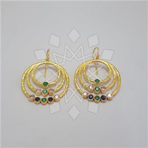 925 Sterling Silver Geometric Unique Earrings