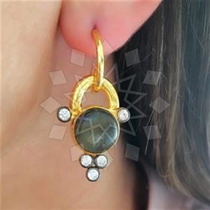 925 Sterling Silver Geometric Unique Earrings