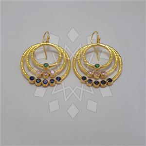 925 Sterling Silver Geometric Statement Earrings