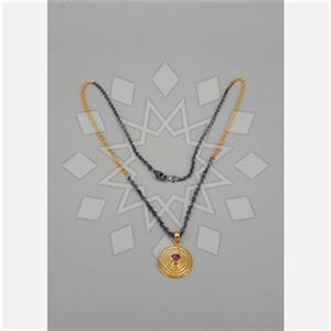 925 Sterling Silver Geometric Pendant Necklace