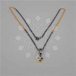 925 Sterling Silver Geometric Pendant Necklace