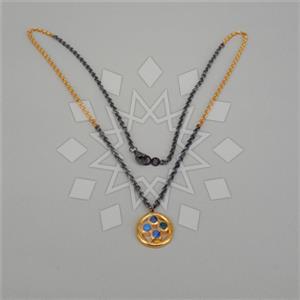 925 Sterling Silver Geometric Pendant Necklace