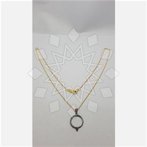 925 Sterling Silver Geometric Pendant Necklace