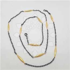 925 Sterling Silver Geometric Statement Necklace
