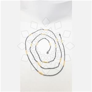 925 Sterling Silver Geometric Statement Necklace