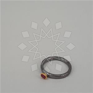 925 Sterling Silver Geometric Gemstone Rings