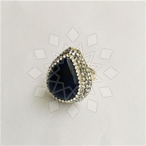 925 Sterling Silver Glittering  Gemstone Rings