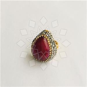 925 Sterling Silver Glittering  Gemstone Rings