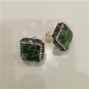 925 Sterling Silver Glittering  Stud Earrings