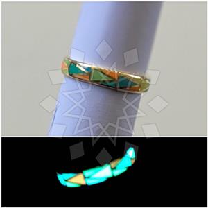 925 Sterling Silver Glow In The Dark Unique Rings
