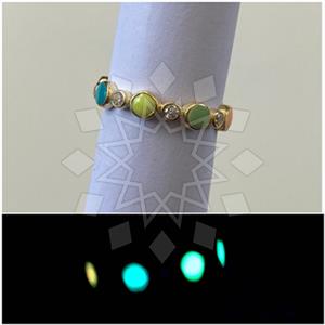 925 Sterling Silver Glow In The Dark Unique Rings