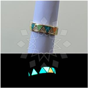 925 Sterling Silver Glow In The Dark Unique Rings