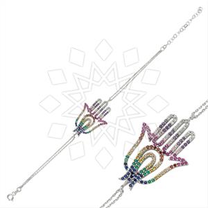 925 Sterling Silver Hamsa Hand Classic Bracelets