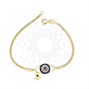 925 Sterling Silver Hamsa Hand Evil Eye Classic Bracelets