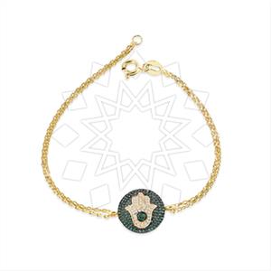 925 Sterling Silver Hamsa Hand Geometric Classic Bracelets