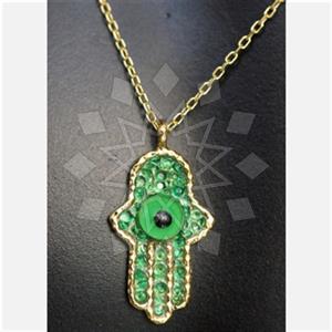 925 Sterling Silver Hamsa Hand Pendant Necklace