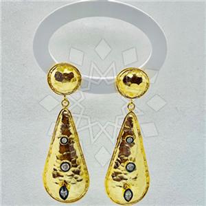 925 Sterling Silver Handmade Artisan Silver  Dangle Earrings