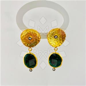 925 Sterling Silver Handmade Artisan Silver  Dangle Earrings