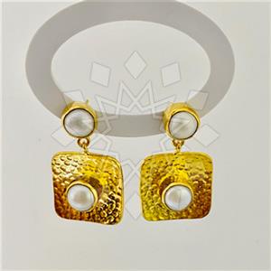 925 Sterling Silver Handmade Artisan Silver  Dangle Earrings