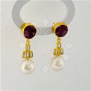 925 Sterling Silver Handmade Artisan Silver  Double Drop Earrings