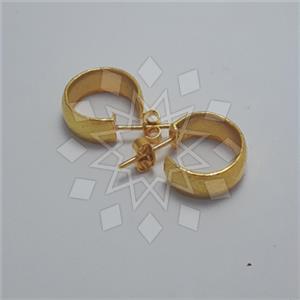 925 Sterling Silver Handmade Artisan Silver  Hoop Earrings