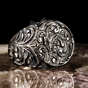 925 Sterling Silver Handmade Artisan Silver  Mens Ring