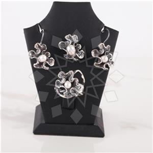 925 Sterling Silver Handmade Artisan Silver  Ring Earring Necklace Sets