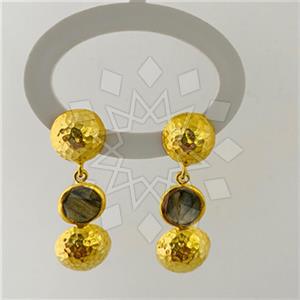 925 Sterling Silver Handmade Artisan Silver  Single Drop Earrings