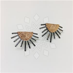 925 Sterling Silver Handmade Artisan Silver  Statement Earring
