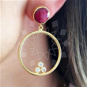 925 Sterling Silver Handmade Artisan Silver  Statement Earring