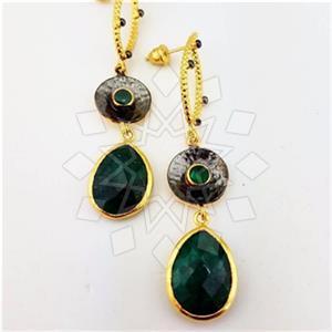 925 Sterling Silver Handmade Artisan Silver  Statement Earring