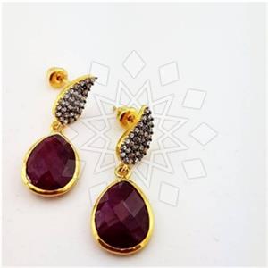 925 Sterling Silver Handmade Artisan Silver  Statement Earring