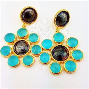 925 Sterling Silver Handmade Artisan Silver  Statement Earring