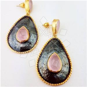 925 Sterling Silver Handmade Artisan Silver  Statement Earring