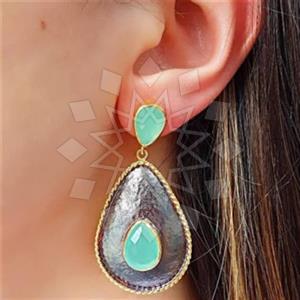 925 Sterling Silver Handmade Artisan Silver  Statement Earring