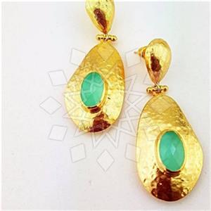 925 Sterling Silver Handmade Artisan Silver  Statement Earring