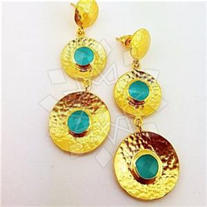 925 Sterling Silver Handmade Artisan Silver  Statement Earring