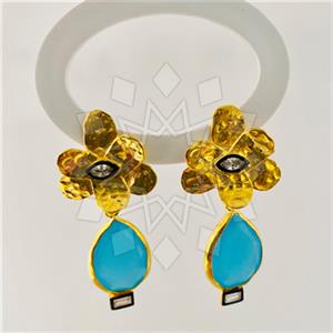 925 Sterling Silver Handmade Artisan Silver  Stud Earrings