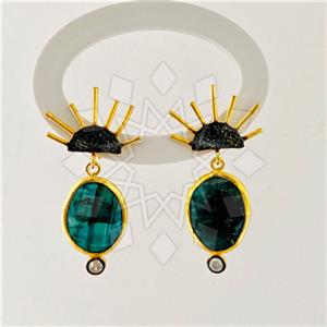 925 Sterling Silver Handmade Artisan Silver  Unique Earrings