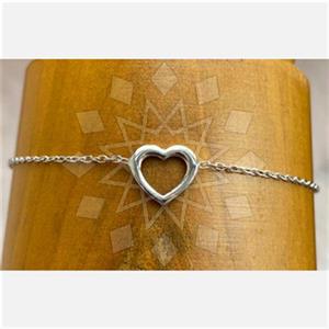 925 Sterling Silver Heart Classic Bracelets