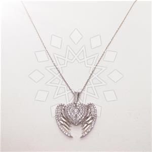 925 Sterling Silver Heart Pendant Necklace