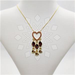 925 Sterling Silver Heart Geometric Minimal Dainty Pendant Necklace