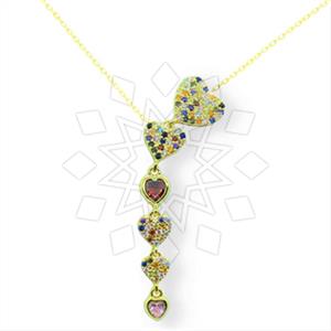 925 Sterling Silver Heart Geometric Minimal Dainty Pendant Necklace