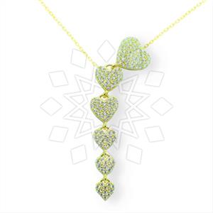 925 Sterling Silver Heart Geometric Minimal Dainty Pendant Necklace